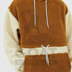 เสื้อฮู้ดเชอร์ปาผู้ชายปี 2025 แบบเรียบสีพื้น สไตล์สตรีท ผ้าฝ้าย 100% ผ้าฟลีซหนานุ่ม เสื้อกันหนาวมีกระเป๋า - Product Image 5