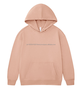Custom Men's Heavyweight Cotton Boxy Fit Pullover Oversize Hooded Sweatshirts Drop Shoulder Streetwear Hoodies - Product Image 6
