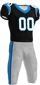 Maillot de football américain personnalisé sublimé, pantalon, manches courtes, respirant, taille plus, logo brodé au dos pour adultes - Product Image 4