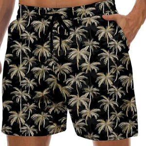 Short de plage pour hommes à sublimation personnalisée Short en maille de polyester à impression ample pour vêtements d'entraînement d'été décontractés - Product Image 1