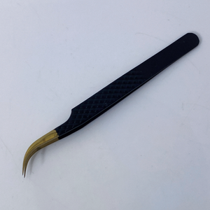 Pinzas de extensión de pestañas de acero inoxidable con etiqueta privada y logotipo personalizado al por mayor, punta de fibra puntiaguda disponible para etiquetado privado - Product Image 3