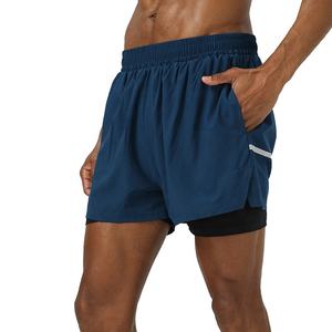 Shorts de course personnalisés pour hommes, réfléchissants, entraînement estival, 2 en 1, séchage rapide, shorts de natation athlétiques, shorts de gym pour hommes - Product Image 5