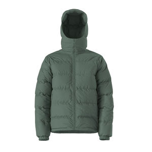 Vestes d'hiver épaisses en duvet de canard pour hommes Logo personnalisé Veste d'hiver légère en peluche avec poches multiples Veste rembourrée - Product Image 1