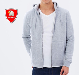 เสื้อแจ็กเก็ตมีซิปผ้าคอตตอนฟลีซหลากสีสำหรับผู้ชายเสื้อโค้ทฤดูหนาวย้อมสีล้วนปักลายแบบ3D - Product Image 4