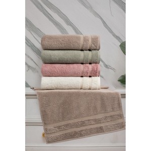 Altınbaşak Jacquard Toallas de mano Maddy Paquete de 4 50x90 Toallas de baño de lujo - Product Image 1