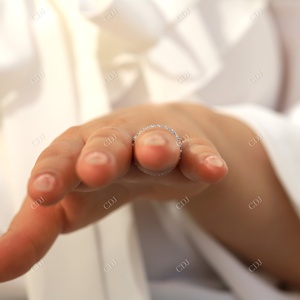 Joyería de lujo de moissanita, banda de boda de 3MM, forma redonda, joyería antigua, nuevo diseño para boda, precio al por mayor - Product Image 2