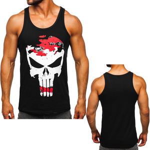 Camiseta sin mangas de algodón 100% para hombre, diseño deportivo personalizado a la moda, de secado rápido y transpirable - Product Image 2