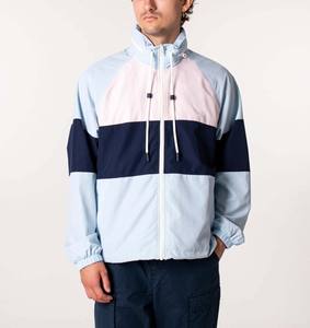 Chaqueta deportiva de nailon personalizada de alta calidad para hombre, con cremallera completa Anorak Sudadera con capucha, cortavientos impermeable ligero de talla grande para otoño - Product Image 6