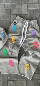 Custom High Street Plus Size Oversized Straight Leg <b>Pants</b> and Drop Shoulder Hoodies Boxy <b>Crop</b> Fit Allover Printed Tracksuits - Product Image 3