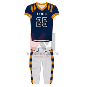 ชุดเครื่องแบบอเมริกันฟุตบอลคุณภาพพรีเมี่ยมพร้อมสไตล์ที่เป็นเอกลักษณ์และการออกแบบที่ระบายอากาศได้ดีเทคนิคการพิมพ์แบบกำหนดเอง - Product Image 1