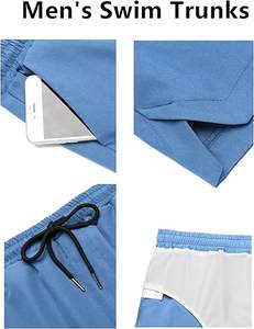 Shorts de bain tendance pour hommes, respirants, avec logo personnalisé, imperméables et à séchage rapide, pour la plage et le surf, OEM - Product Image 5