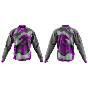 Maillots de paintball respirants à absorption d'humidité, tissu en maille à séchage rapide, logo personnalisé, sublimation, polyester, manches longues - Product Image 2