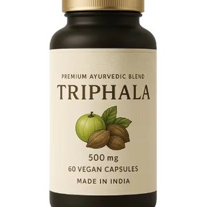 ยา triphala 500มก. แคปซูลสมุนไพรสนับสนุนสุขภาพลำไส้ธรรมชาติดีท็อกซ์และภูมิคุ้มกันสมดุล60แคปซูลอาหารเสริมอายุรเวท - Product Image 1