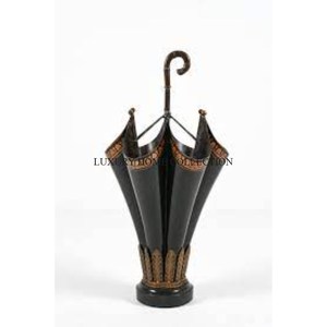 Beau porte-parapluie en rotin antique avec des gravures artistiques et une silhouette classique pour des accents de foyer charmants - Product Image 2