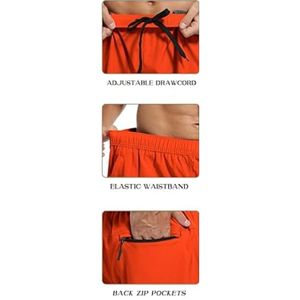 Pantalones cortos deportivos de verano personalizados al por mayor para hombre, pantalones cortos de poliéster para correr, pantalones cortos deportivos de verano para hombre - Product Image 5