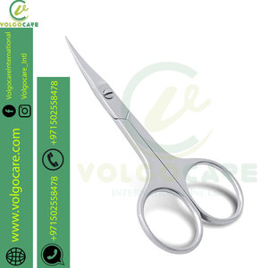 Premium Quality Curved Eyebrow <b>Scissors</b> for Nail Cuticle Eyelashes Nose Hair Mustache and Bear Pedicure Beauty Tool - Product Image 1