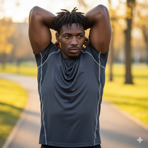 เสื้อยืดผ้าฝ้ายคอกลมสำหรับผู้ชายสวมใส่สบายเนื้อผ้าระบายอากาศได้ดีวัสดุนุ่มมีสไตล์สวมใส่ได้ทุกวันสำหรับใช้งานกลางแจ้ง - Product Image 4