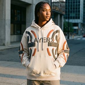 Sweat à capuche pour femme, poids lourd, 500 g/m², en molleton de coton, délavé à l'acide, imprimé en relief 3D, graphique, délavé, crop top, pull, streetwear, doublé - Product Image 5