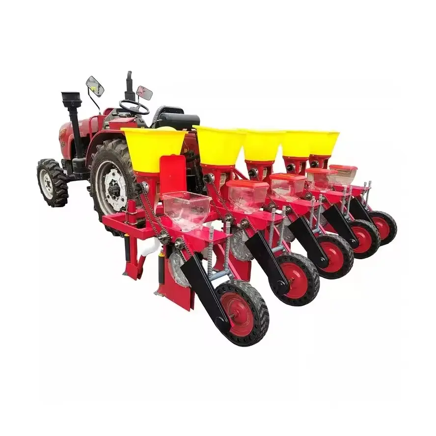 Tarım makineleri mısır dikim makinesi mısır ekme makinesi 3 satır 4 satır mısır tohum ekici traktör sarımsak dikim makinesi için