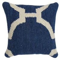 Housse de coussin décorative en macramé, motif floral géométrique, tissée à la main, couleur personnalisable, éco-responsable, style simplicité moderne