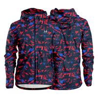 Chaqueta Ligera Unisex para Correr, 100% Nailon, con Capucha, Estilo Casual para Exteriores, Impermeable, Transpirable y Resistente al Viento