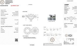 Diamantes certificados IGI, venta al por mayor, 2,01 quilates, blanco, Color J, grado SI1 y SI2, Diamantes Sueltos de claridad, solitarios redondos de corte brillante - Product Image 2