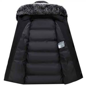 OEM Men's Puffer <b>Jacket</b> Custom Quilted Down Coat <b>Warm</b> Winter Outerwear <b>Waterproof</b> Outdoor Fashion Wear - Product Image 5