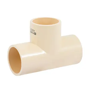 FOSET Manual 1-1/2 \ "CPVC singolo tee Box 4 PN16 boccola in plastica lavorata con superficie liscia a pressione per applicazioni liquide JIS - Product Image 1