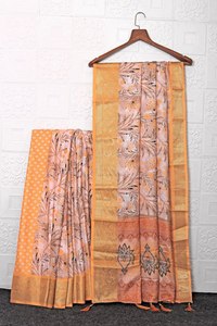 Hermoso sari con borde DE DOBLE TEJIDO Kanchi - Product Image 2