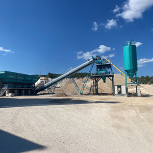 Electric <b>Stationary</b> 120 M3/h Concrete Batching Machine with 2-Year Warranty Core PLC Motor Gearbox Bearing for Construction - Product Image 1