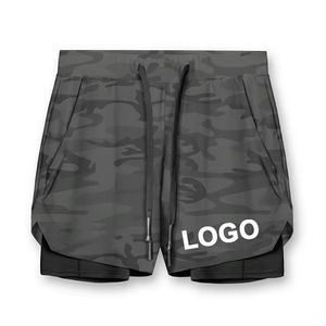 Pantalones Cortos Deportivos Sostenibles, Transpirables y de Secado Rápido con Bolsillos para Hombre, para Gimnasio, Fitness y Entrenamiento - Product Image 1