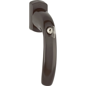 Poignée de fenêtre en aluminium HOPPE 0810SVS/U10 35mm F8707/Marron foncé verrouillable pour tringles à rideaux, rails et accessoires de New York - Product Image 1
