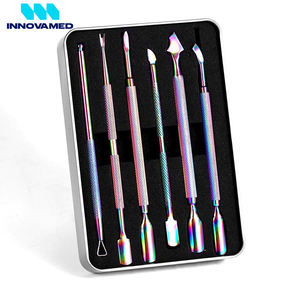 Pousse-cuticules en acier inoxydable en gros avec logo personnalisé, fournisseur d'outils de manucure par INNOVAMED - Product Image 5