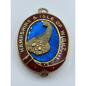 English Provincial Masonic Regalia Set <b>Apron</b> Collar Badge Jewel - Product Image 5