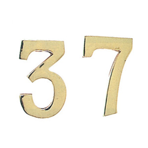 NUMERO CIVICO IN OTTONE "6" MM.100 - Product Image 1
