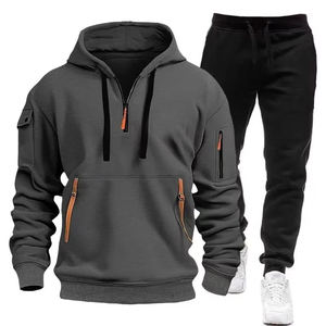 Hot Selling Hooded Sweat <b>Shirt</b> & Sweat Pant <b>Men</b> Track Suit With Custom Logo Newest Customized Track Suit for <b>Men</b> - Product Image 2