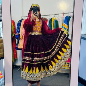 Vestido afgano pakistaní Nueva tendencia Pakistán hizo vestido largo hermoso para Eid de WS INTERNATIONAL hermoso traje 630 - Product Image 2