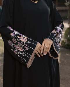 Offre Spéciale 2 pièces ensembles modeste grande taille Abaya manches longues turquie arabe islamique vêtements dubaï Musalmane prière robe dames - Product Image 3