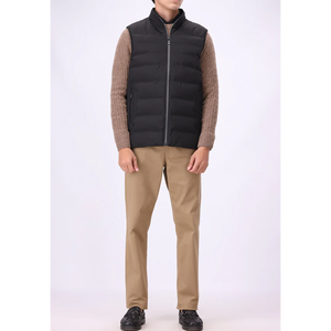 Gilet matelassé formel d'hiver pour homme, motif paisley, polyester respirant avec fermeture éclair, service OEM, vêtement d'extérieur coupe-vent - Product Image 3