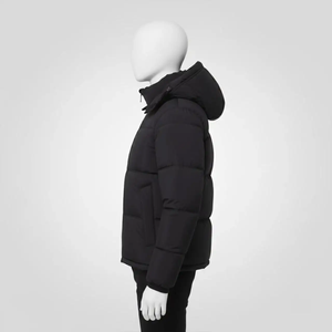 Wholesale <b>Men's</b> Hooded Canvas Puffer Jacket Waterproof Winter Coat Stand Collar - Product Image 4