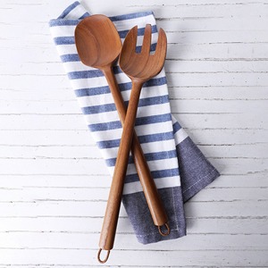 Ensemble fourchette et cuillère de service pour pâtes combo serveur en bois spaghetti de la meilleure qualité au prix le plus bas - Product Image 6