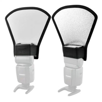 Réflecteur de flash pour appareil photo 2 en 1, mini diffuseur Speedlite, boîte à lumière pliable double face pour Godox TT520II TT600 V1 Triopo TR950