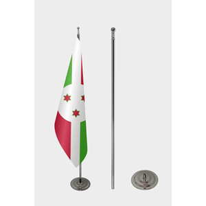 Bandera Oficial de Burundi para Interiores, Bandera Mundial Personalizada, Impresa con Técnica Digital, Hecha de Poliéster, Seda, Plástico, Seguro Automotriz - Product Image 2