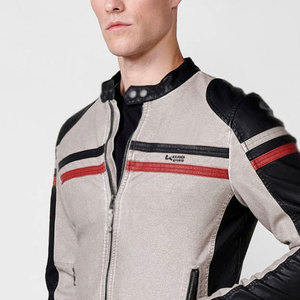 Chaquetas de cuero de moda para hombre con diseño impreso 2025/chaquetas de cuero para hombre hechas a medida multicolor a la venta - Product Image 5