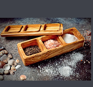 Boîte à épices en bois d'aspect naturel pour une décoration de cuisine simple et élégante, offrant un confort de cuisine quotidien - Product Image 1