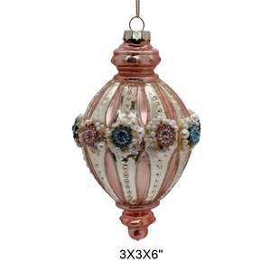 Adornos Navideños de Cristal de Estilo Vintage de Lujo, Hechos a Mano en Italia, Decorativos para Árboles de Navidad, a Todo Color - Product Image 2