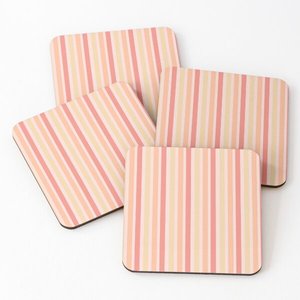 5040 Mango <b>Wood</b>/Acacia <b>Wood</b> Over Printed Tea Serving Coasters 4 Pieces Set - Product Image 1