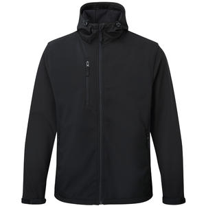 OEM personalizado chaquetas de concha suave para los hombres para la temporada de invierno último diseño con cuello alto para actividades al aire libre teñido liso - Product Image 4