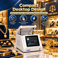 Analyseur de pureté de l'or de bureau, machine d'authentification des métaux précieux pour les commerces de financement, testeur de bijoux XRF
