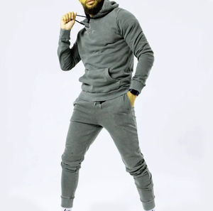 Logo personnalisé coupe-vent poids lourd lavage à l'acide français éponge survêtement Vintage pull deux pièces Gym pantalons de survêtement entraînement d'hiver - Product Image 6